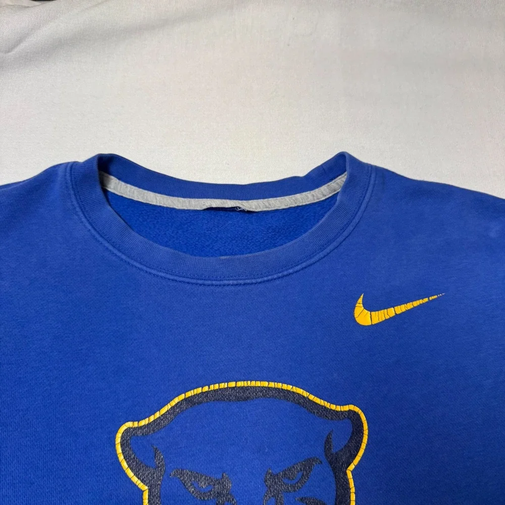 Nike Club Fleece‎ Crewneck Pitt Panther College Football Royal Blue Sweatshirt